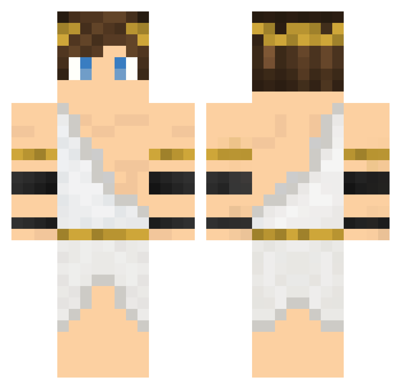 Rxcko Minecraft skin, front and back view