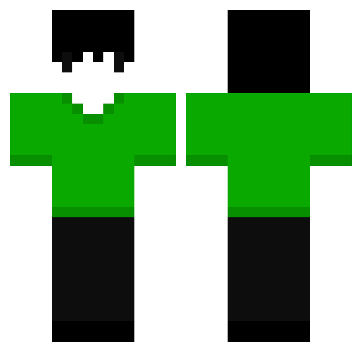 The_Laponk Minecraft skin, front and back view