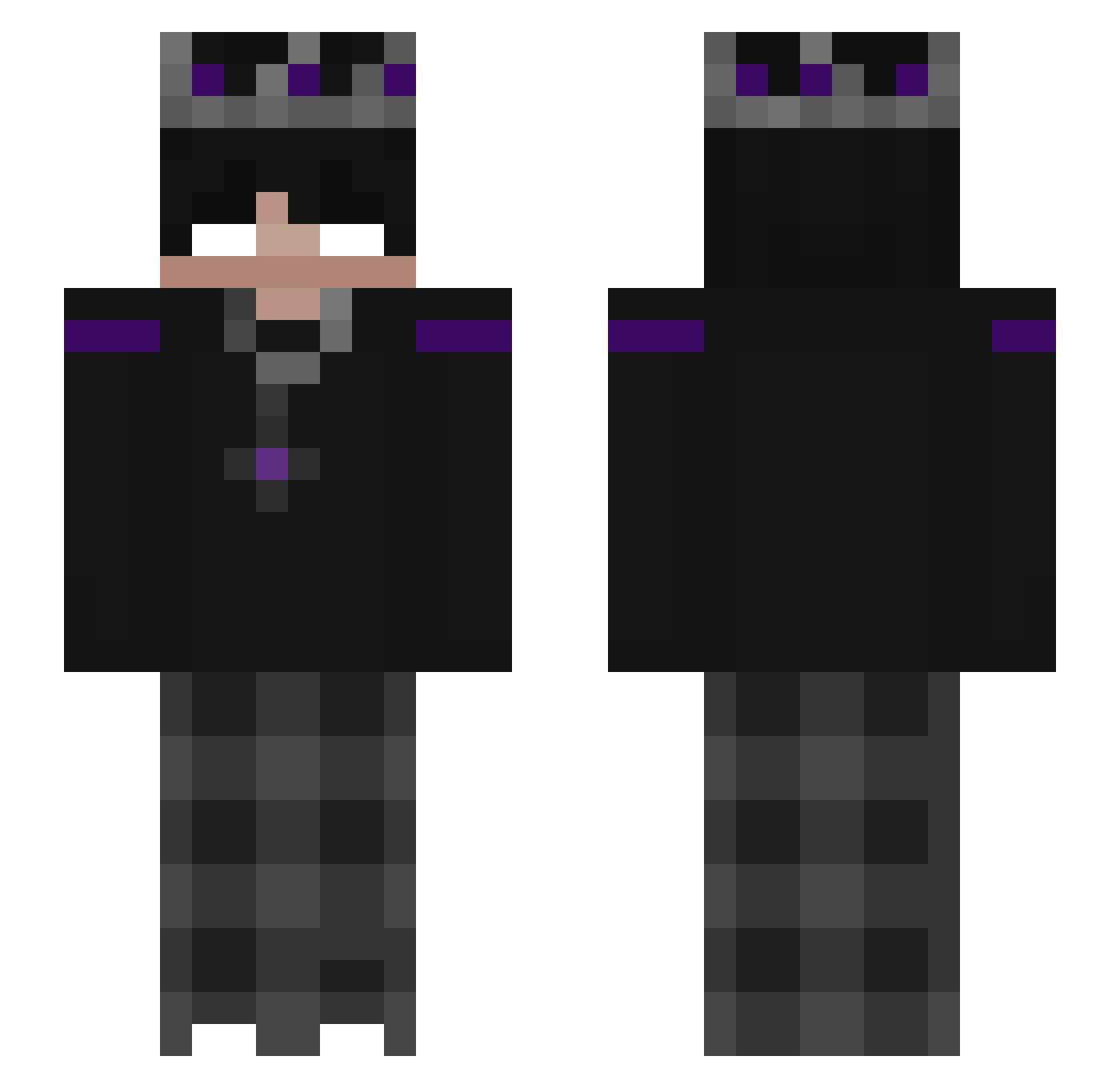 STEVEhraje_SK Minecraft skin, front and back view