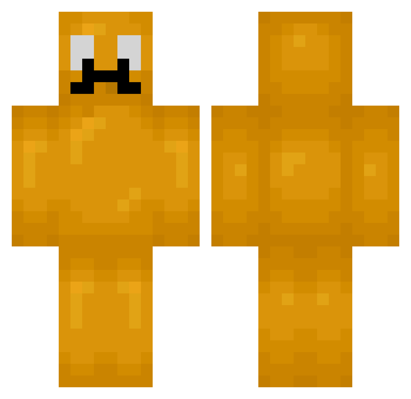 In9 Minecraft skin, front and back view