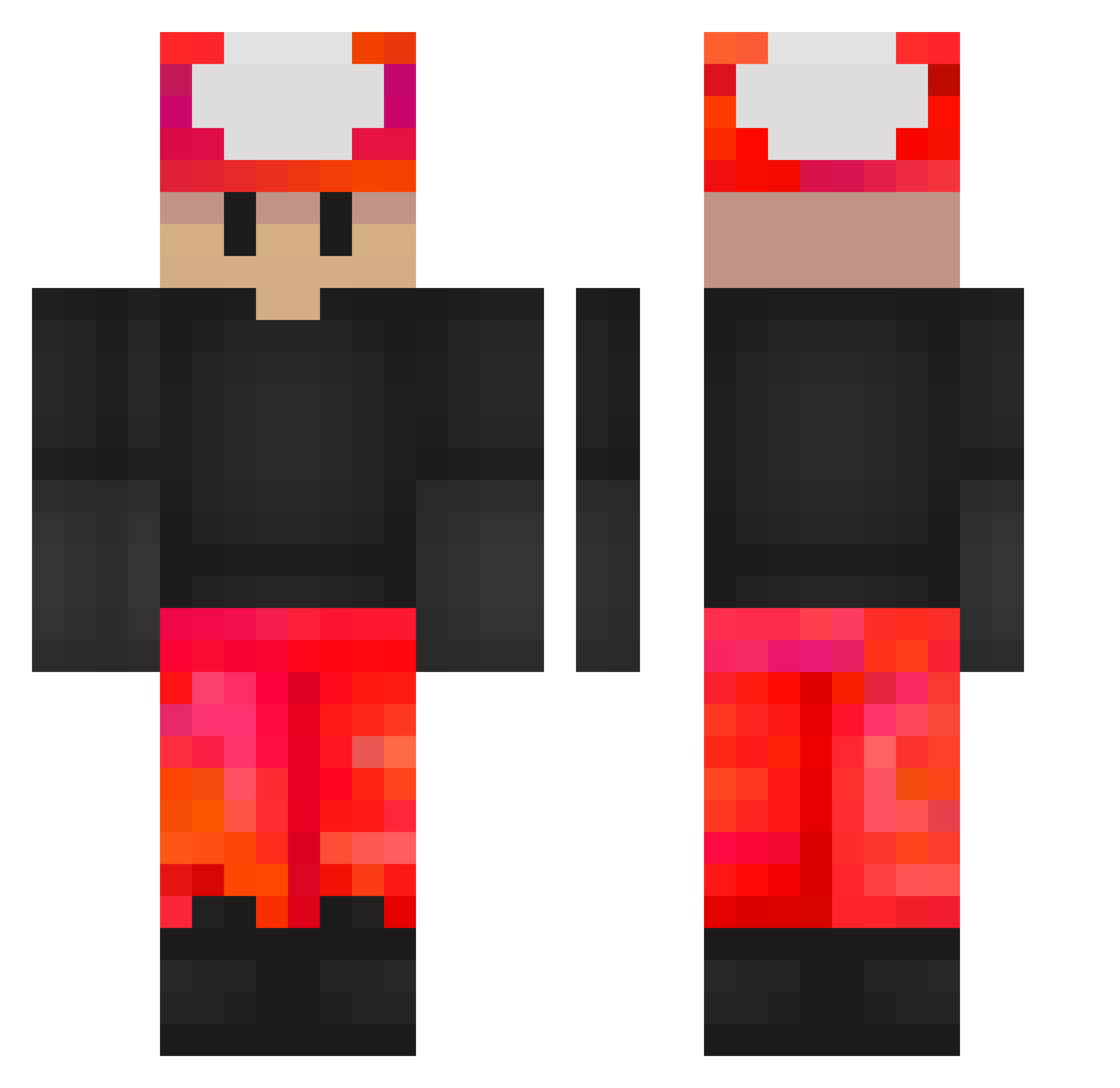 mrslayer77 Minecraft skin, front and back view