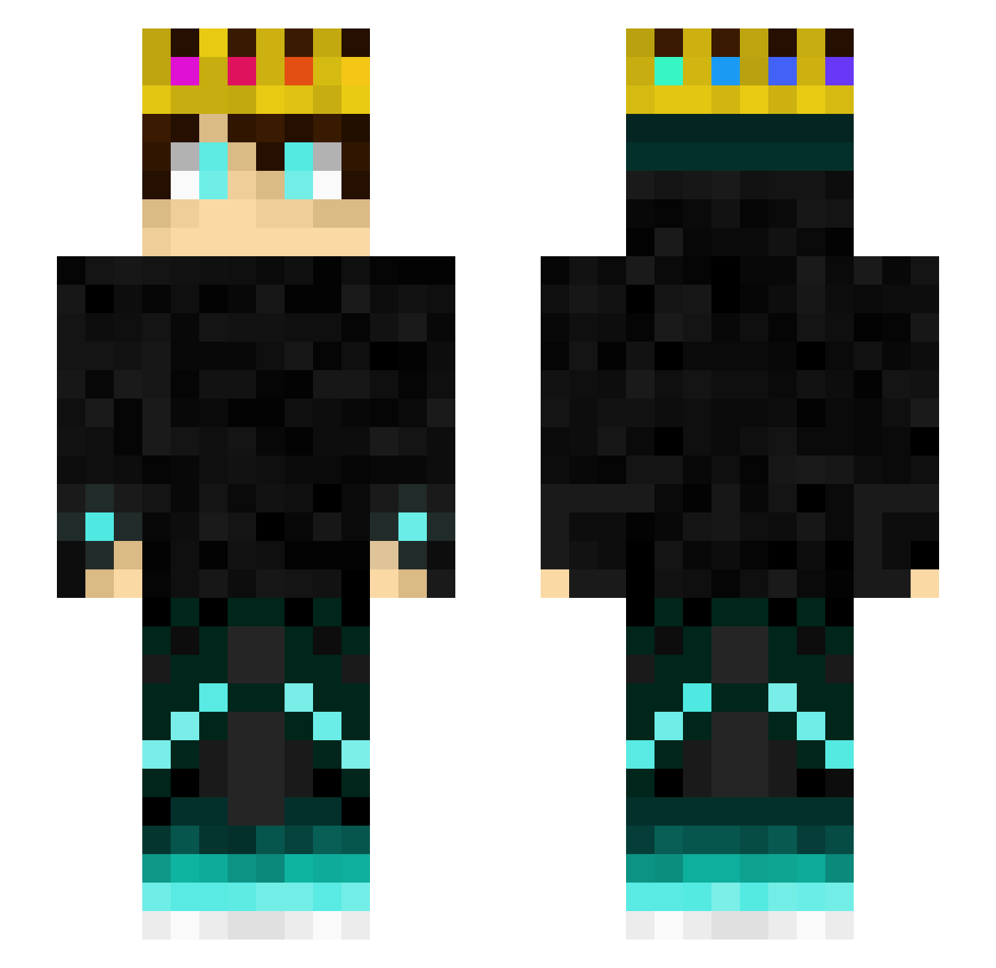 _AtlasMC Minecraft skin, front and back view