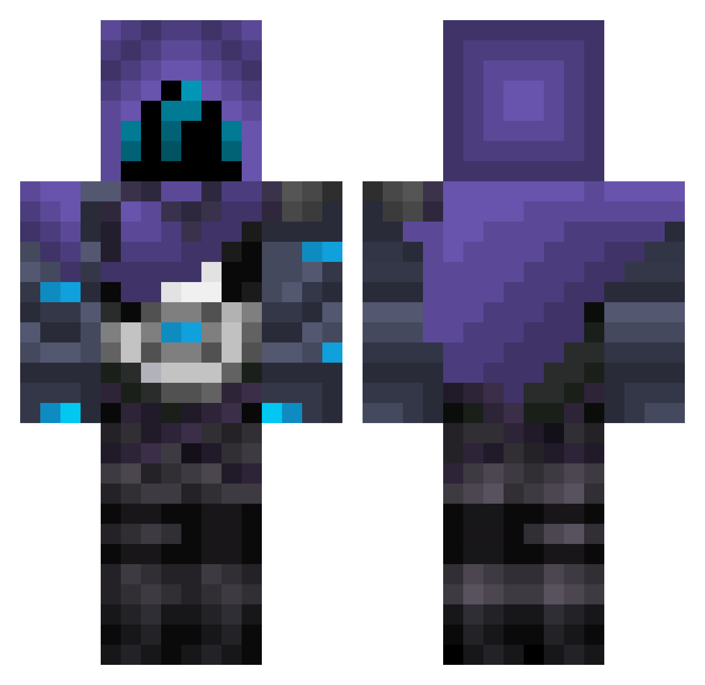 Maltionen_ Minecraft skin, front and back view