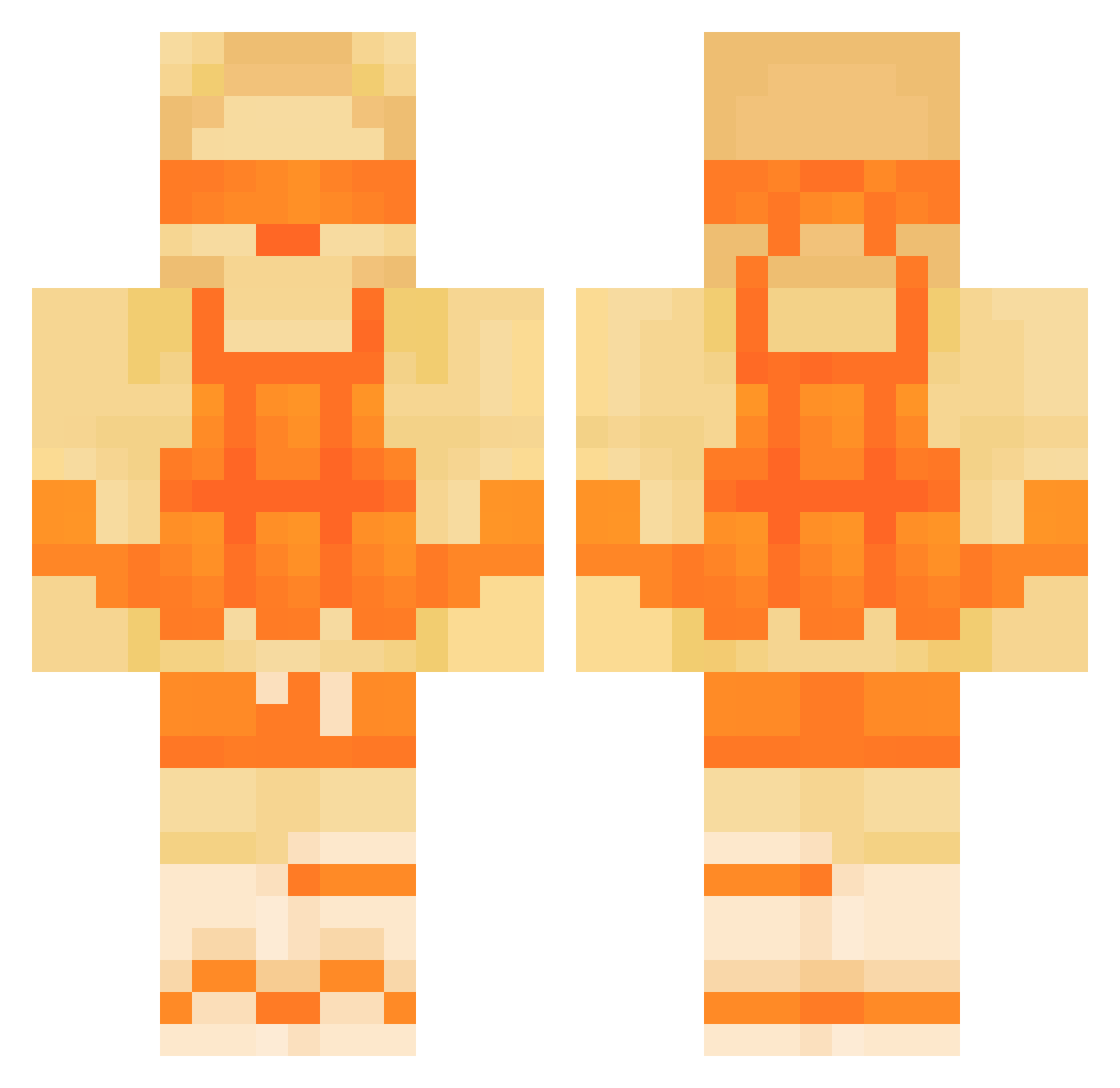 Grace_blanehaven Minecraft skin, front and back view