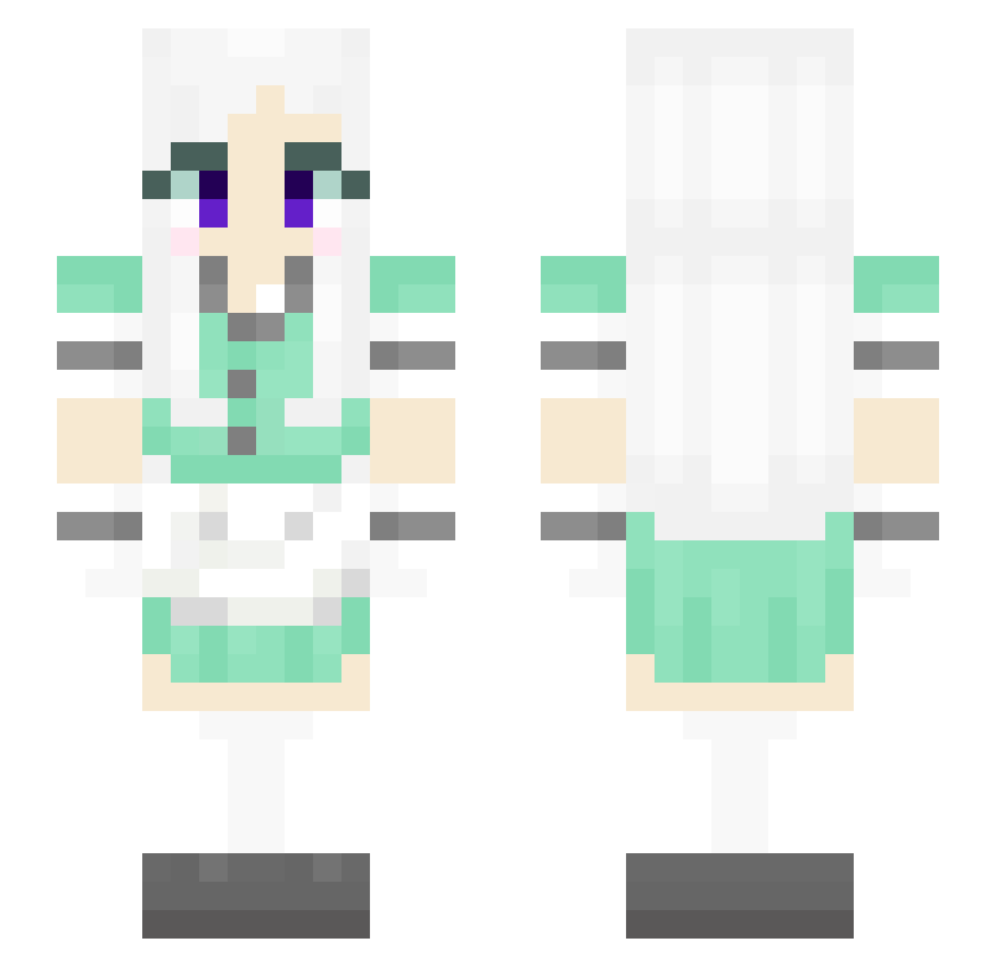 xXDiegoQ0Xx Minecraft skin, front and back view