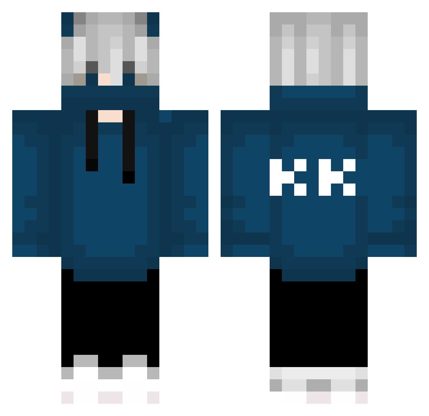 WINNER24710 Minecraft skin, front and back view