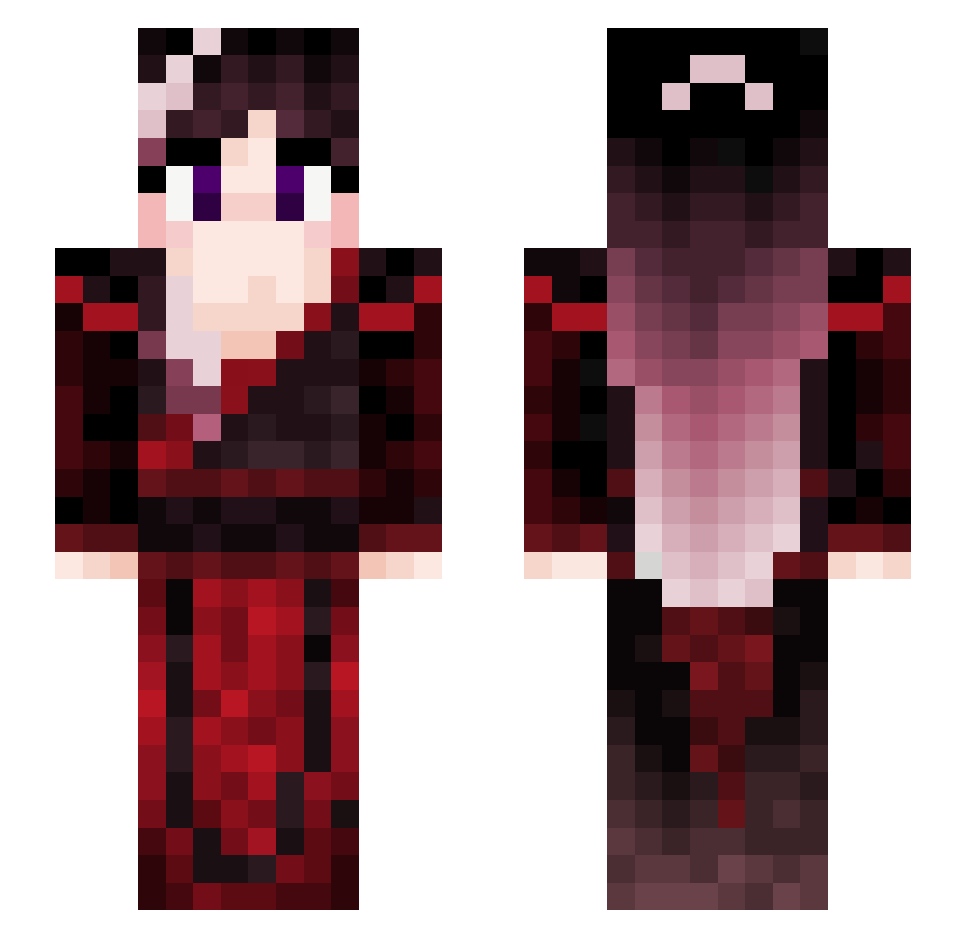 Android46467 Minecraft skin, front and back view