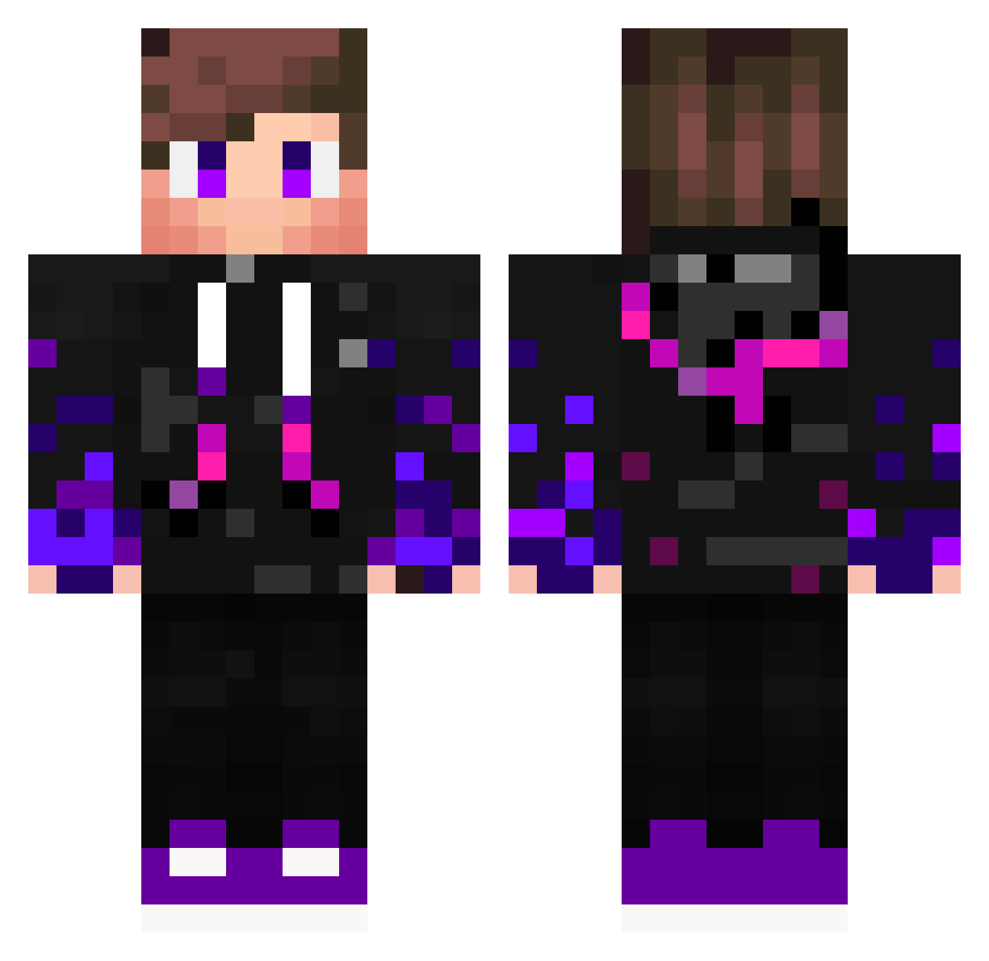 RedKillers228 Minecraft skin, front and back view