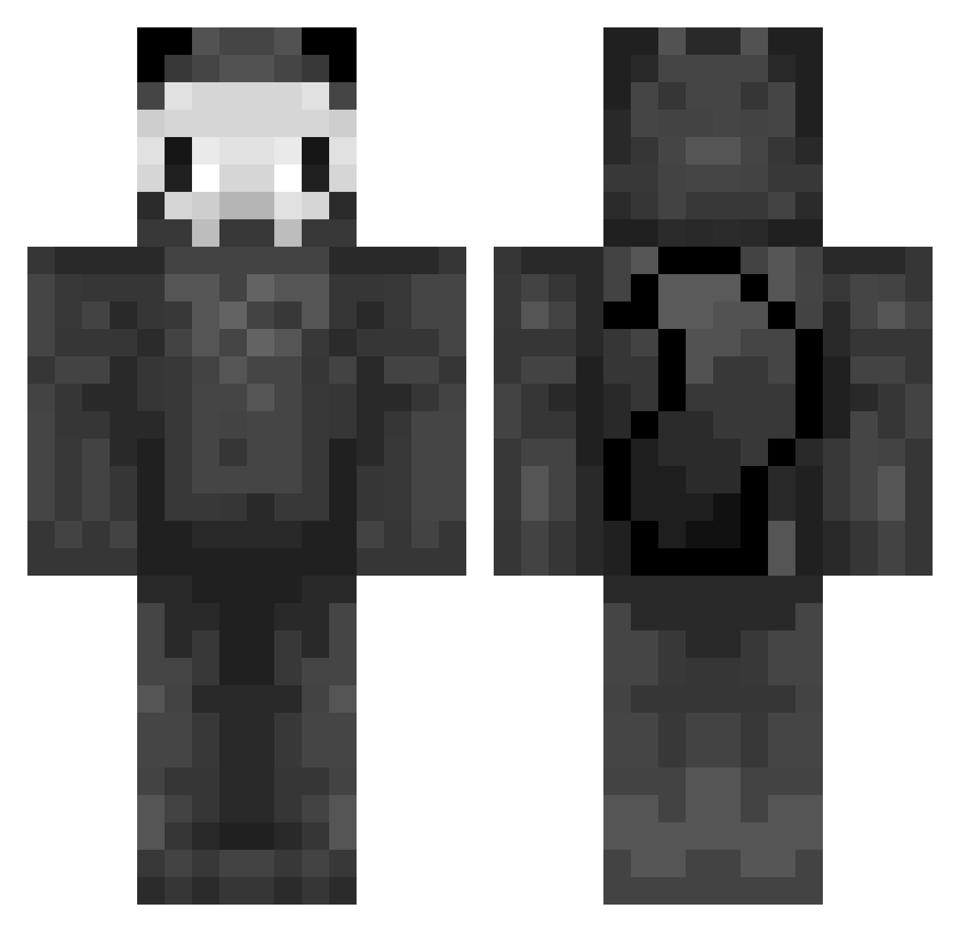 ReyCharle Minecraft skin, front and back view