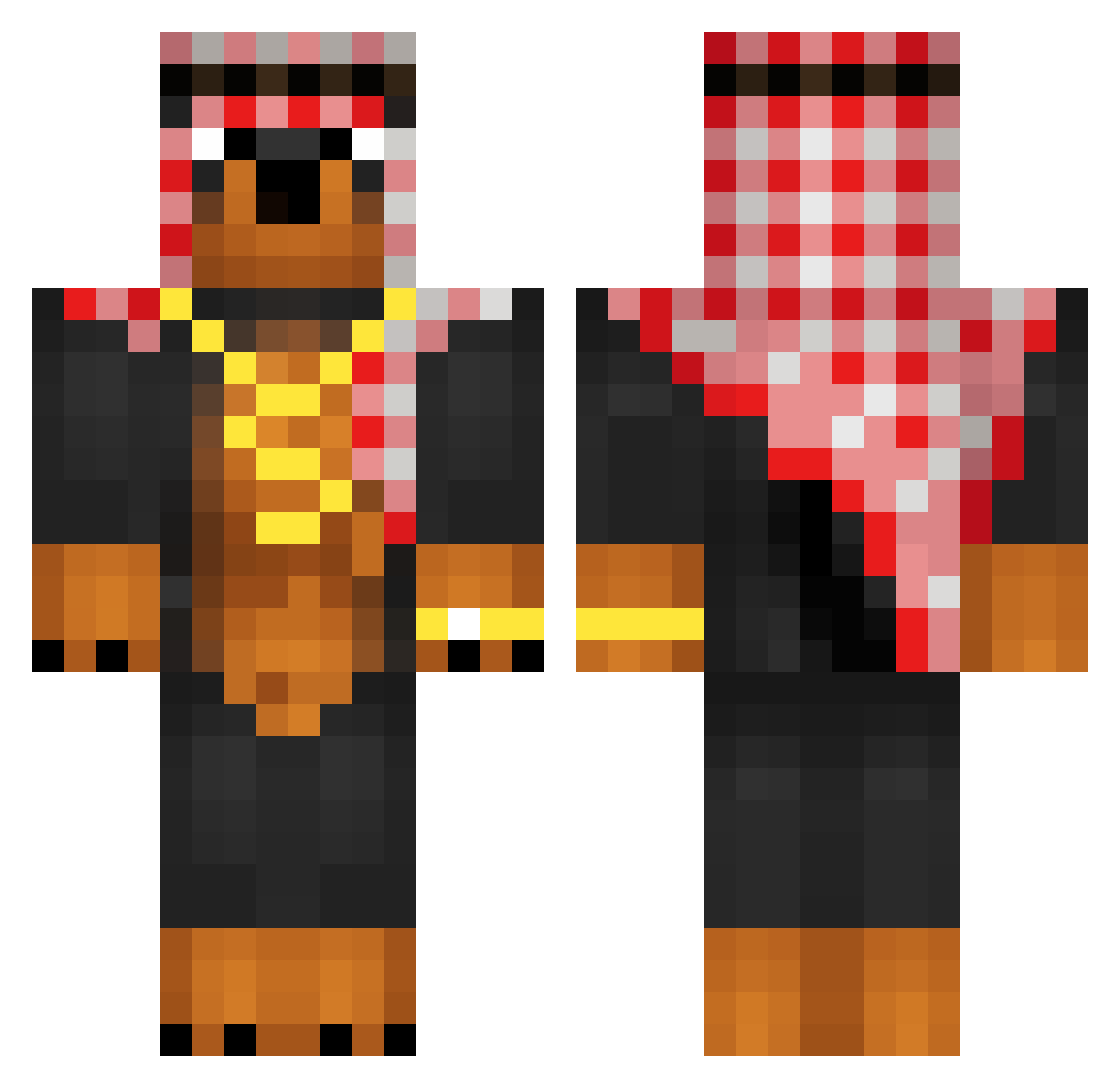 uSeren_ Minecraft skin, front and back view