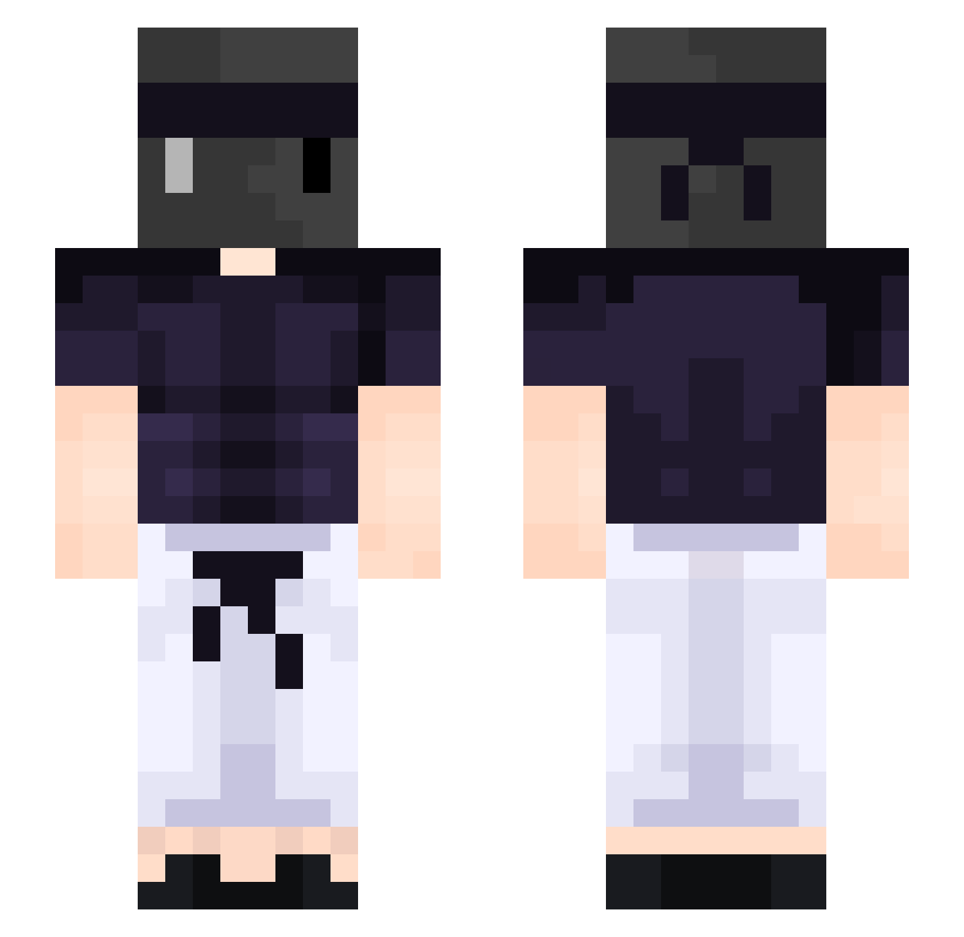osbalak Minecraft skin, front and back view