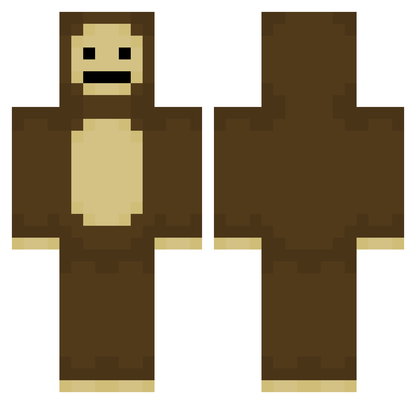 truemaraa Minecraft skin, front and back view