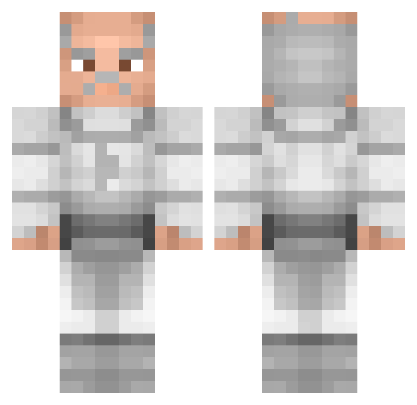 Snoopyt9 Minecraft skin, front and back view