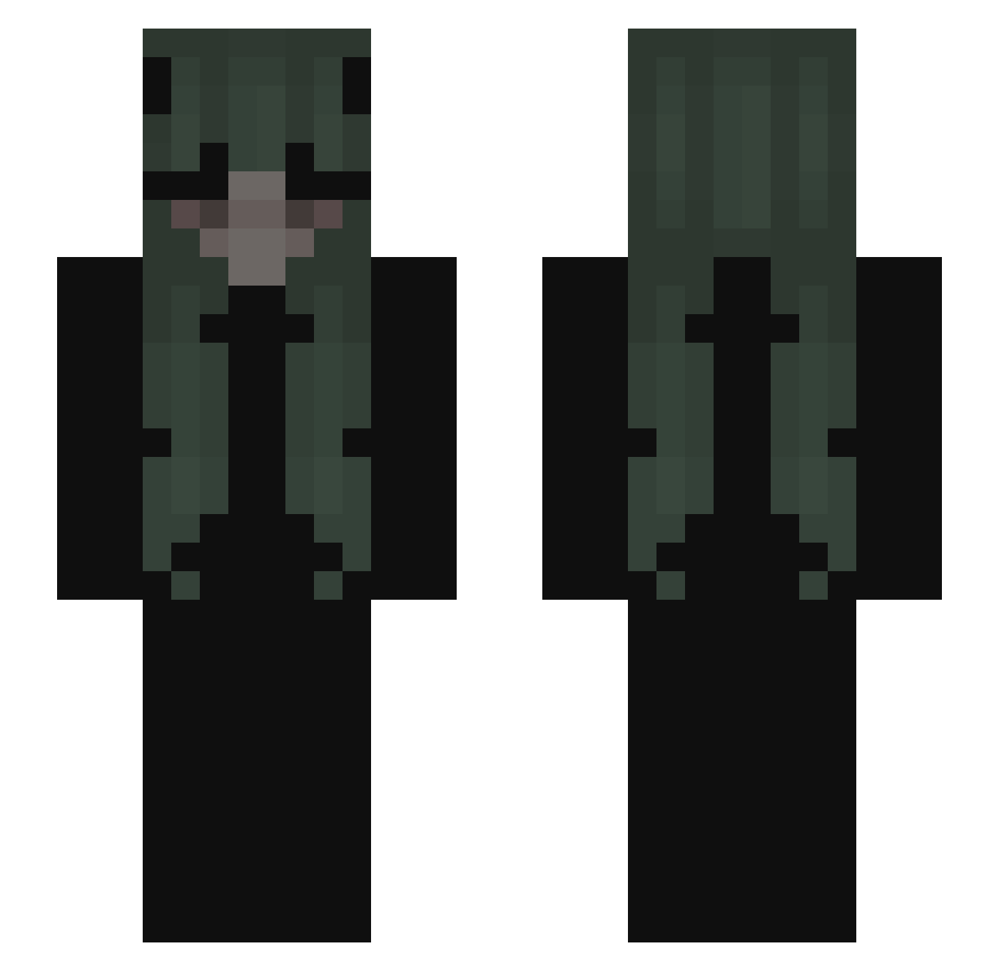 Yumxiko Minecraft skin, front and back view