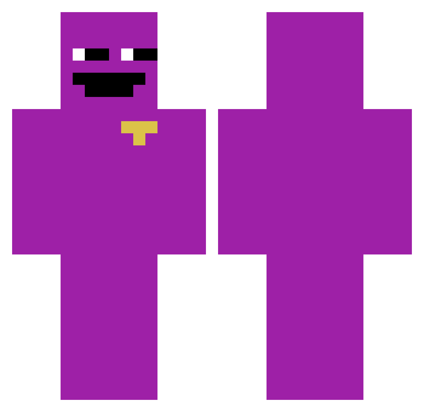 WeatherReporter Minecraft skin, front and back view