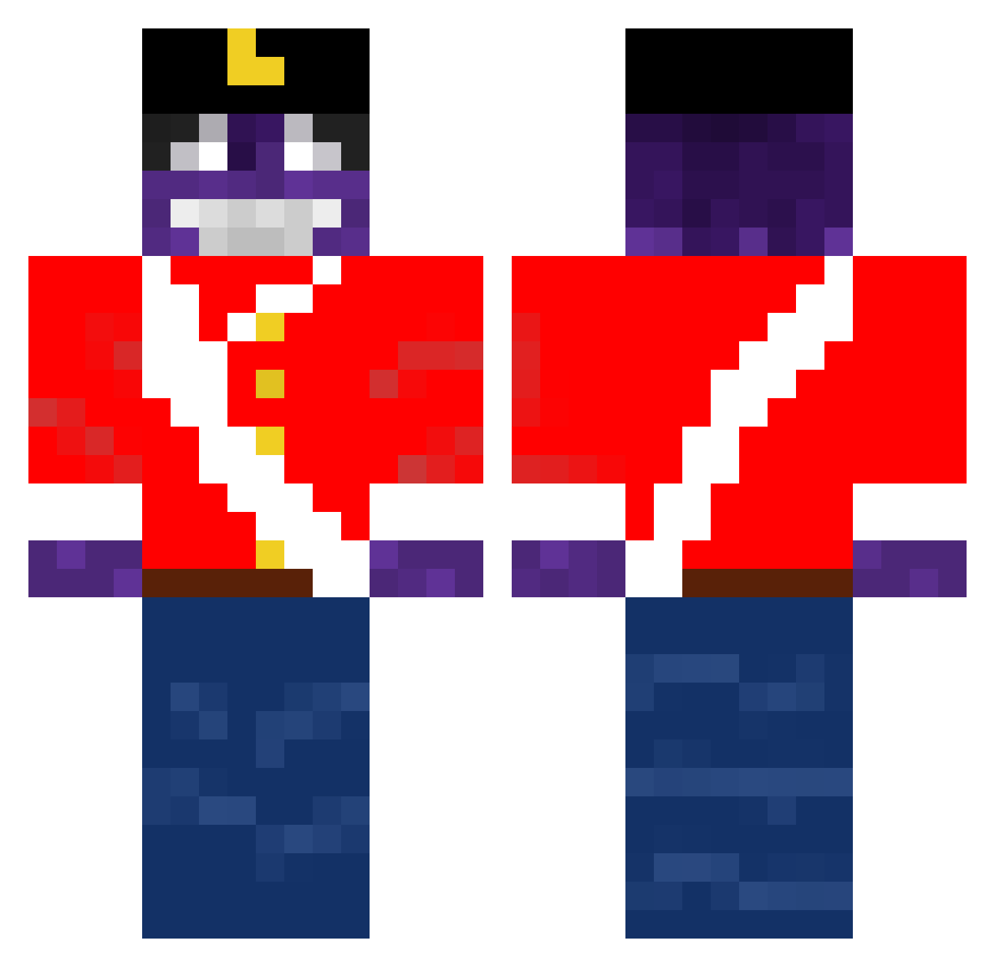 _Axelotl_123____ Minecraft skin, front and back view