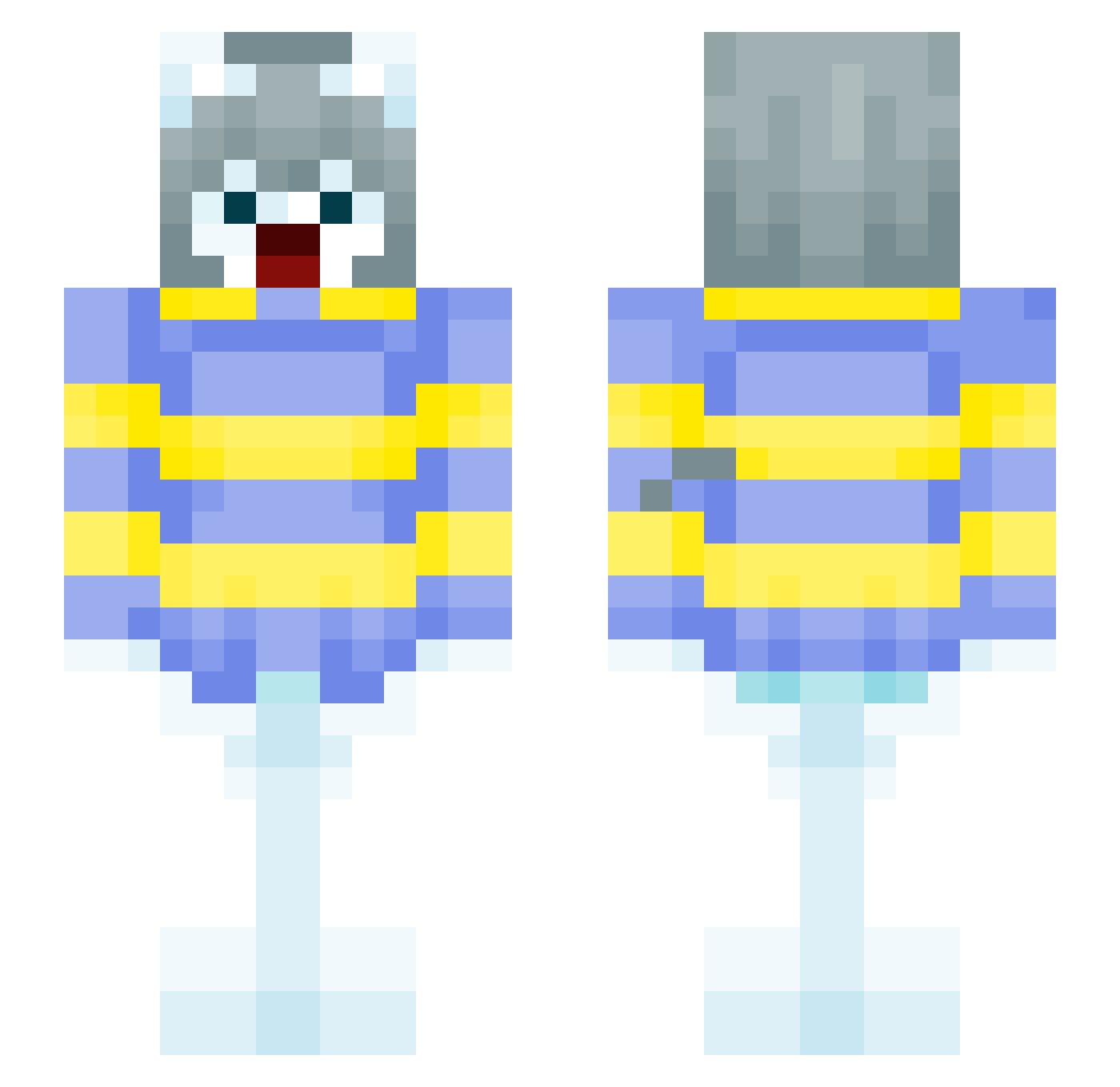 RedLevi1739 Minecraft skin, front and back view