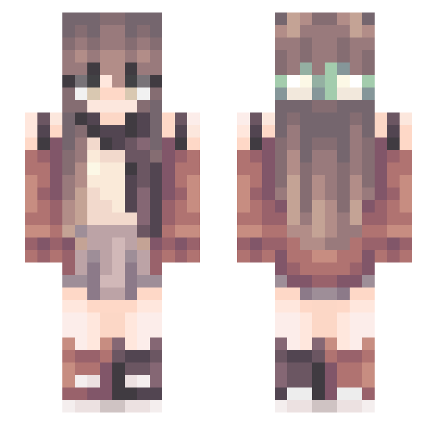 c0ttoncandii Minecraft skin, front and back view