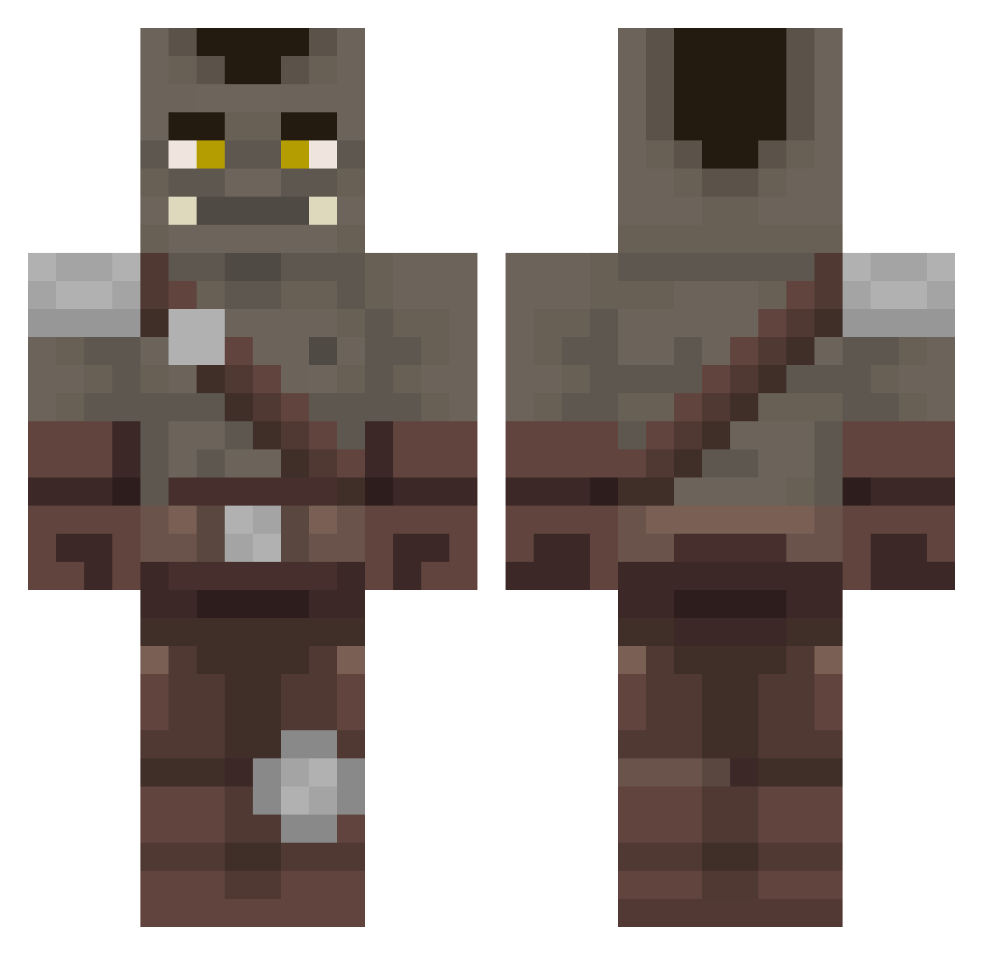 xSirLagsAlotx Minecraft skin, front and back view
