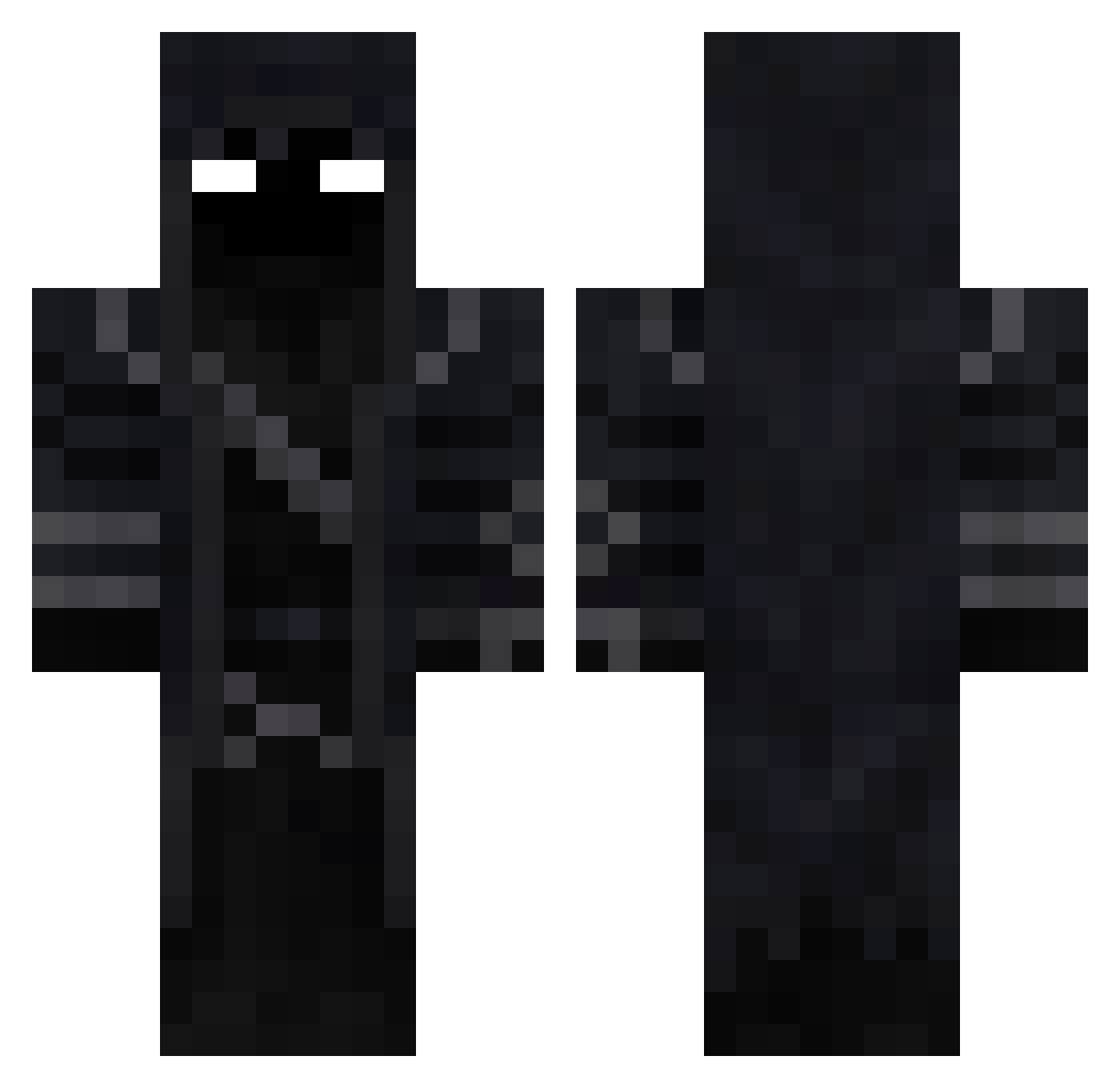 THEYKU Minecraft skin, front and back view