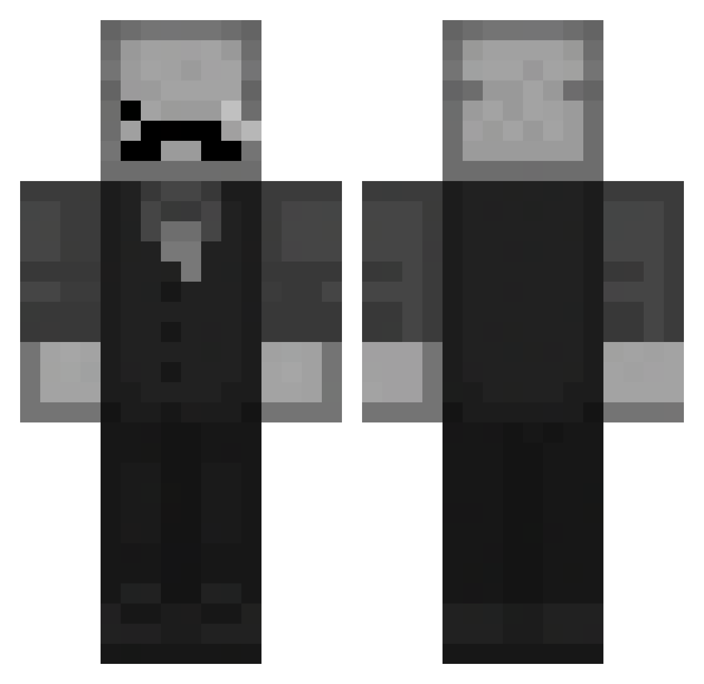 RealCyCy Minecraft skin, front and back view