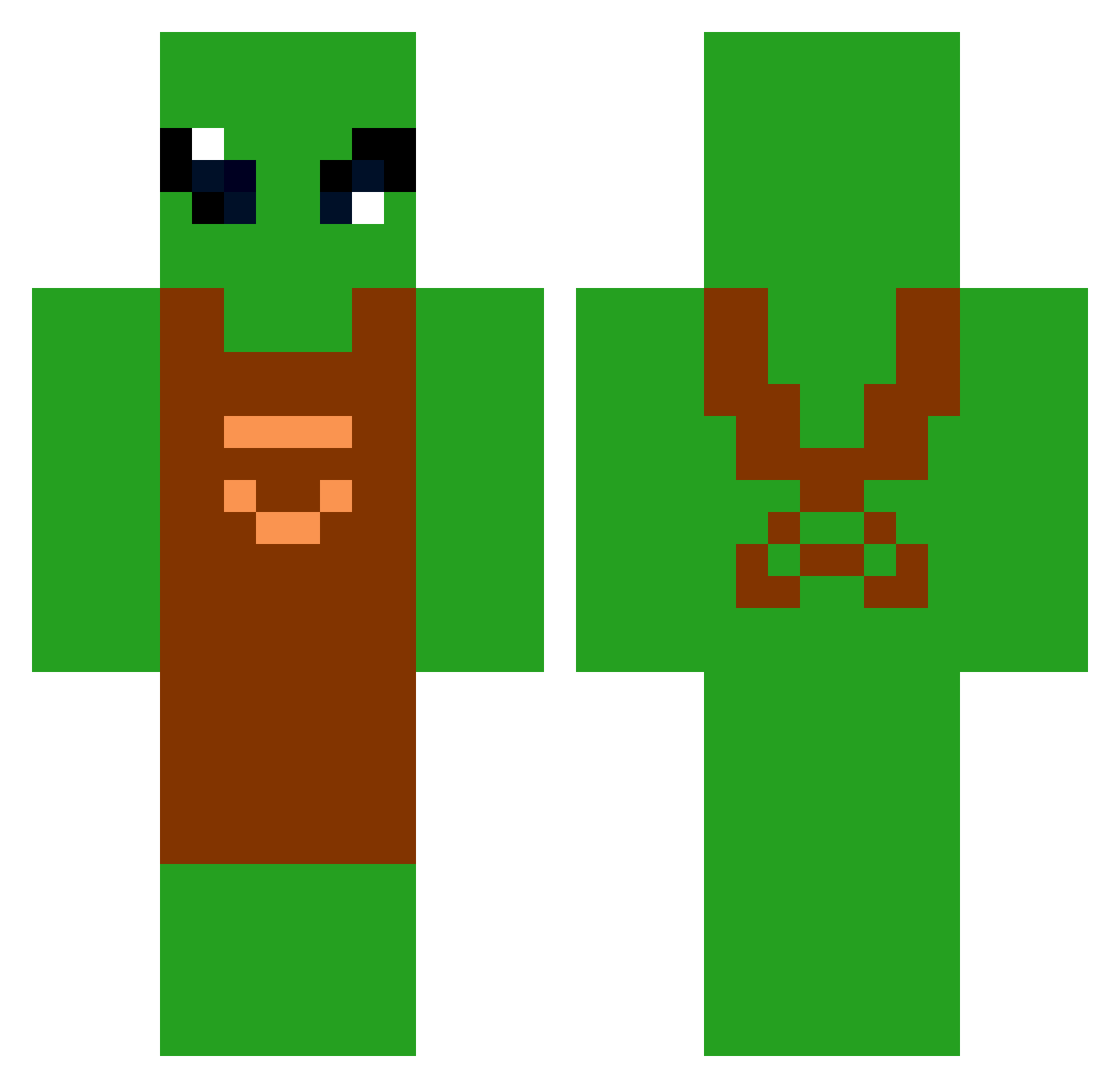 jineoneoneoni421 Minecraft skin, front and back view