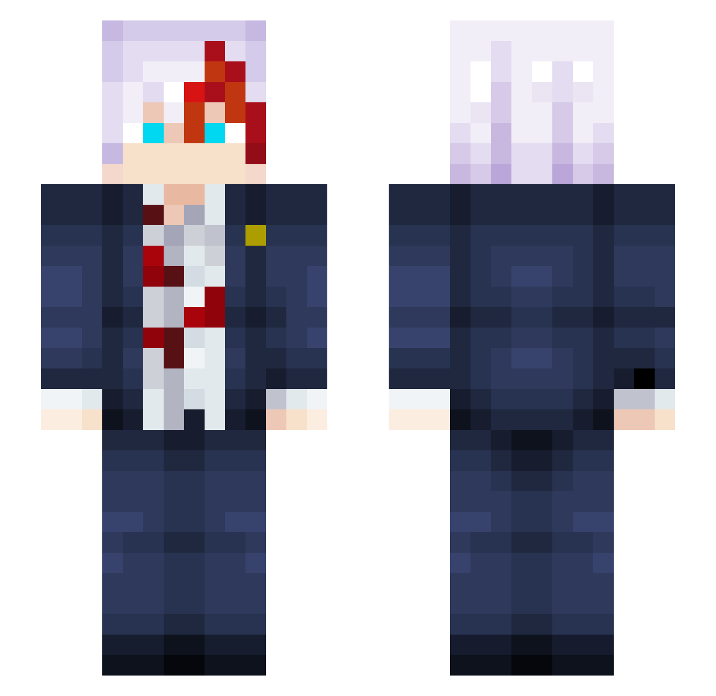 Elitehunter63 Minecraft skin, front and back view