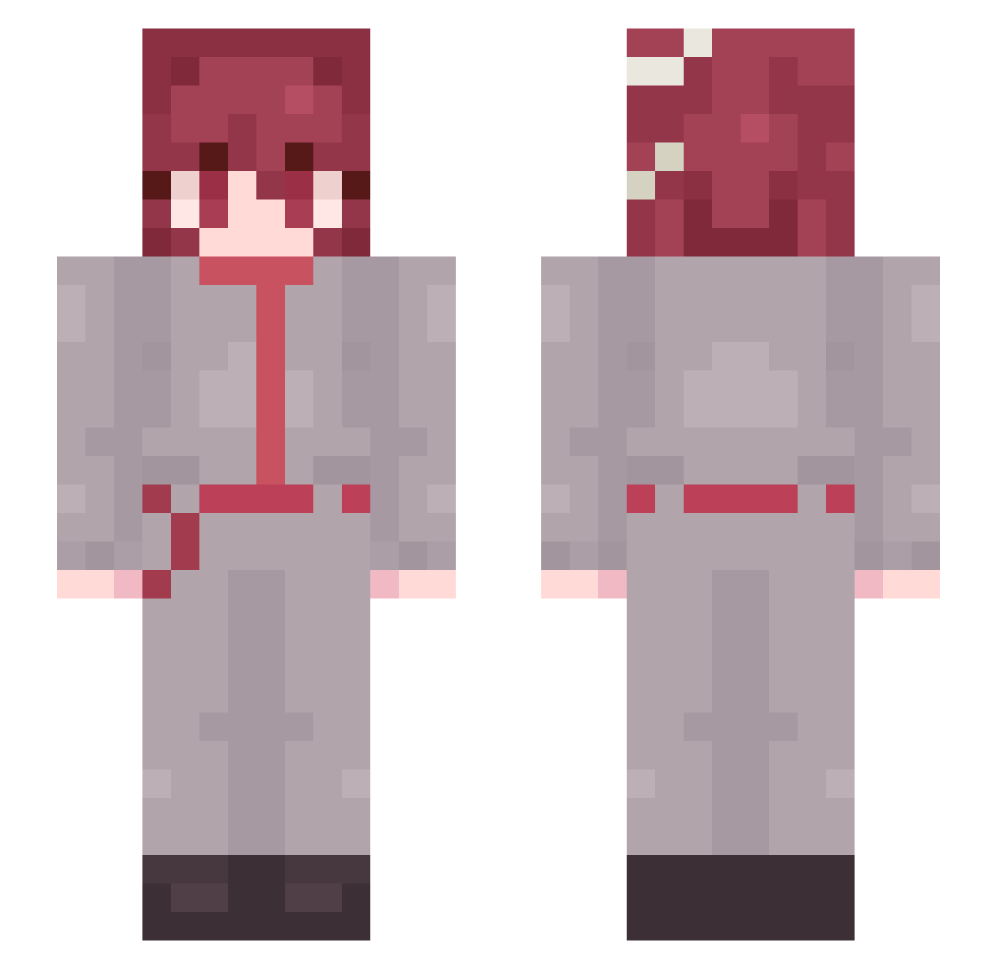Jeeff_Beezoos Minecraft skin, front and back view