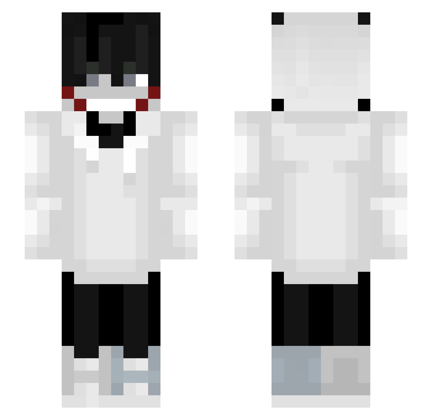 jeffthekill3rrr Minecraft skin, front and back view