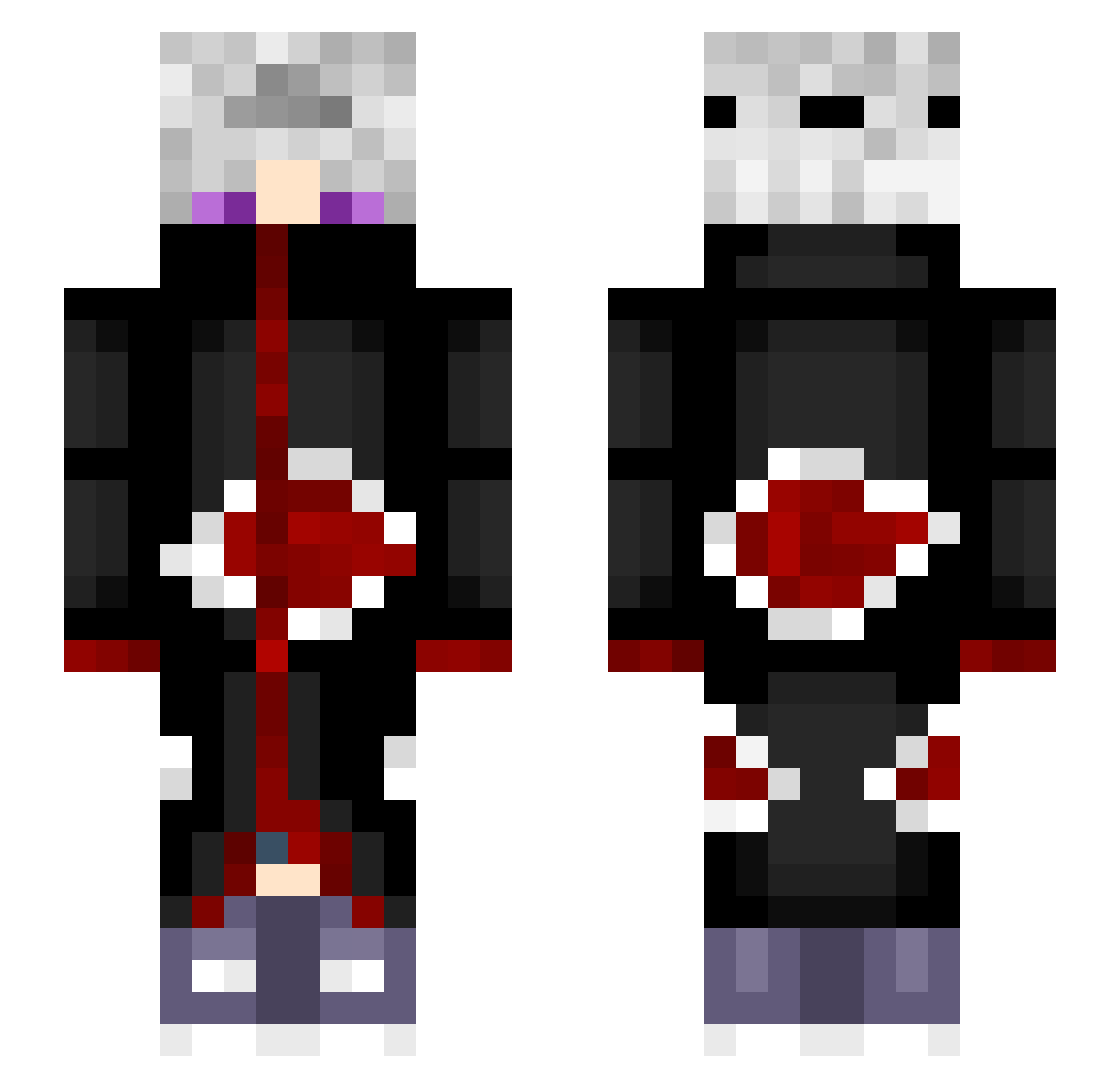 LaAcelgaLetal_TQ Minecraft skin, front and back view