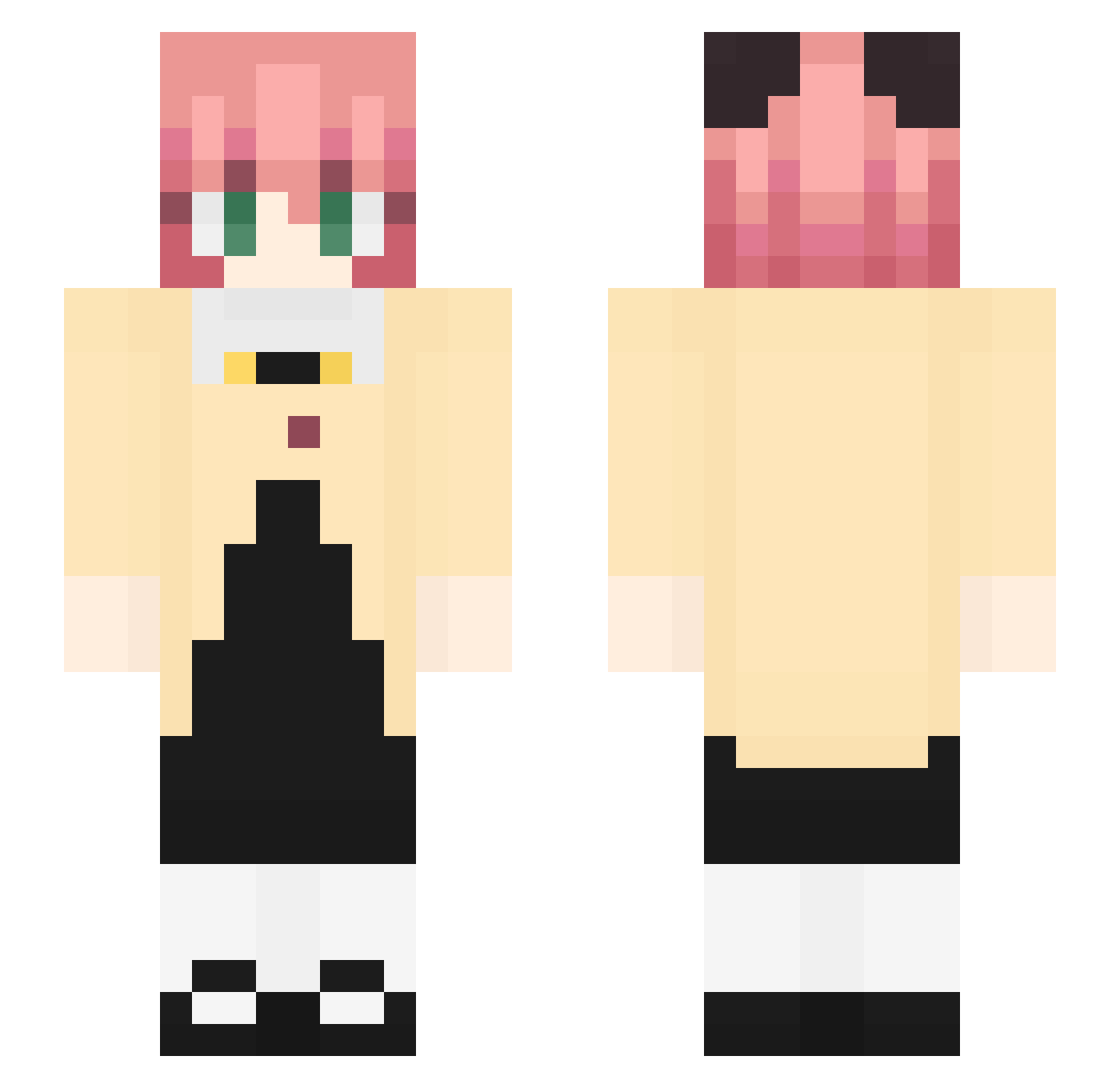 erciy Minecraft skin, front and back view