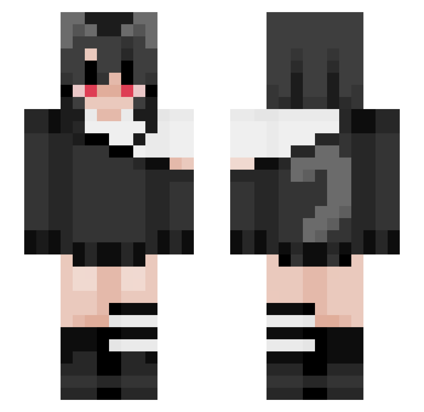 SourDetail Minecraft skin, front and back view