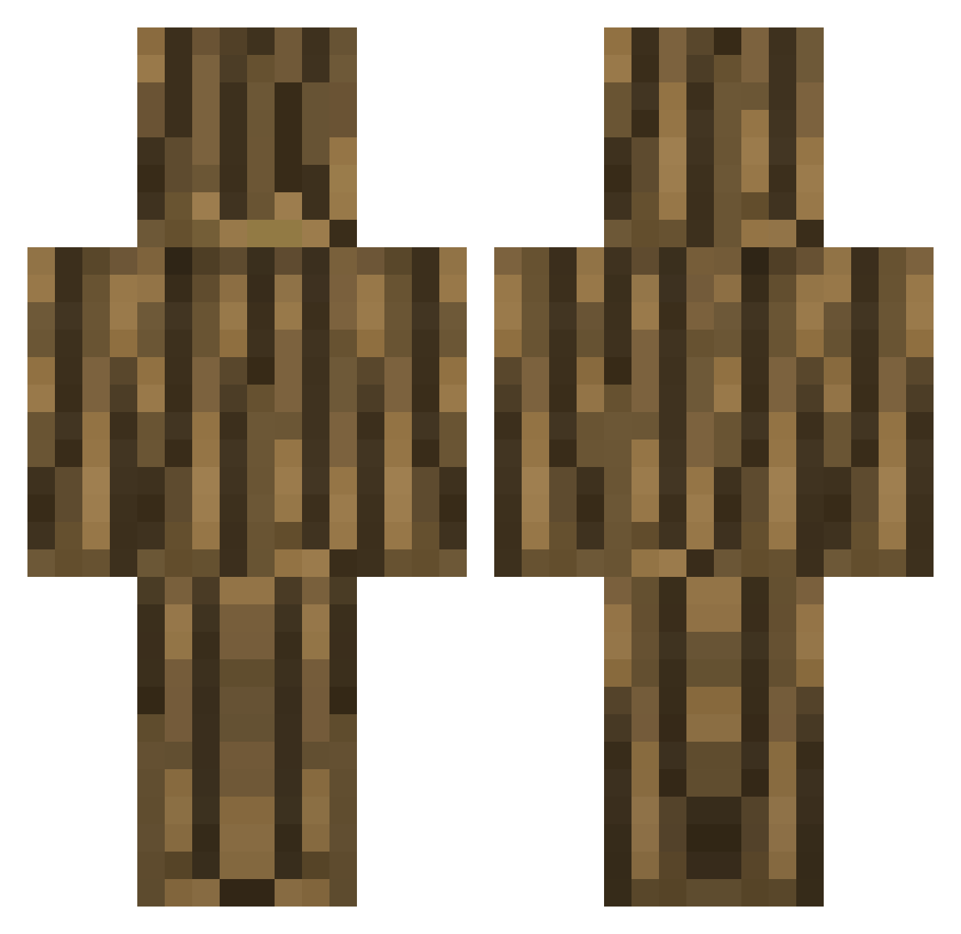 Tw33ty_ Minecraft skin, front and back view
