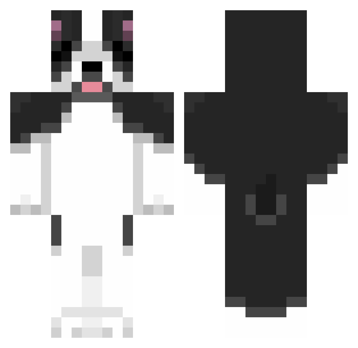 shaftneuneu Minecraft skin, front and back view