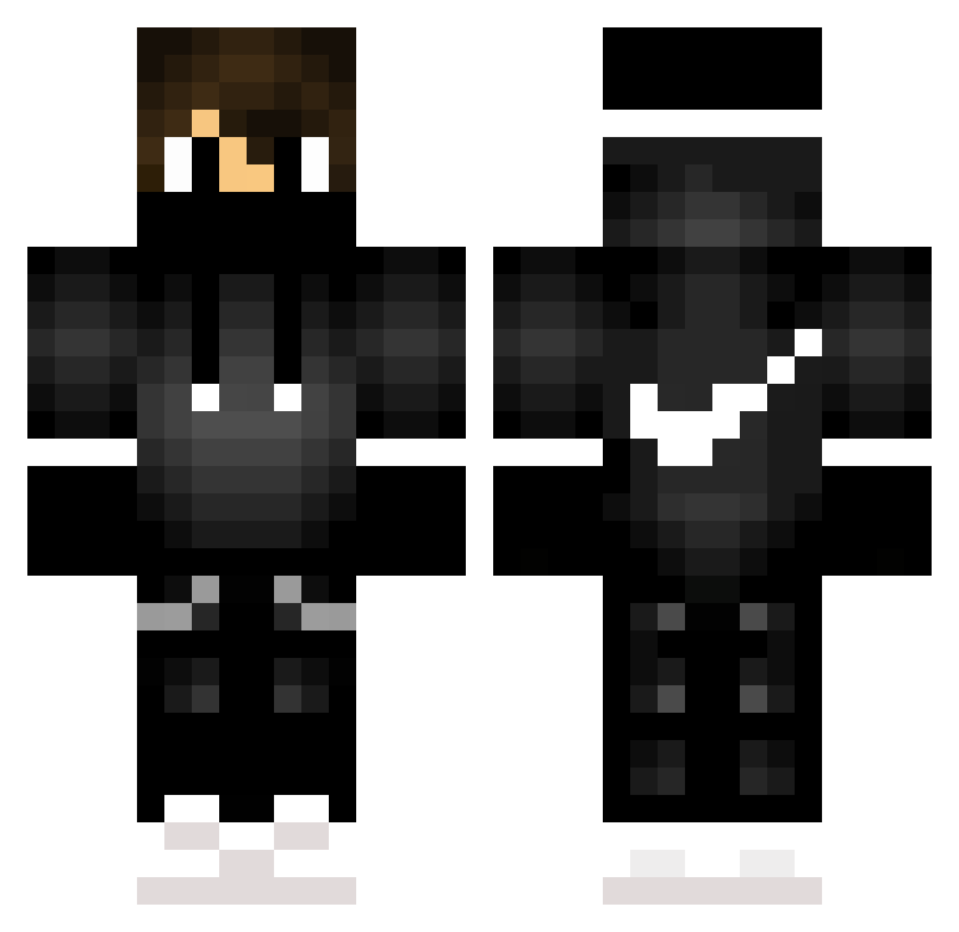 Wxerxtyy Minecraft skin, front and back view