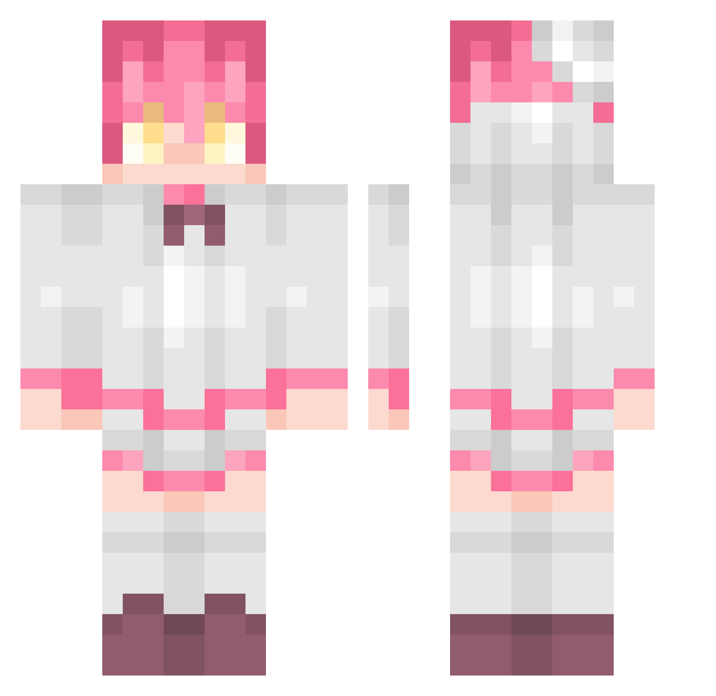Satoshi0926 Minecraft skin, front and back view