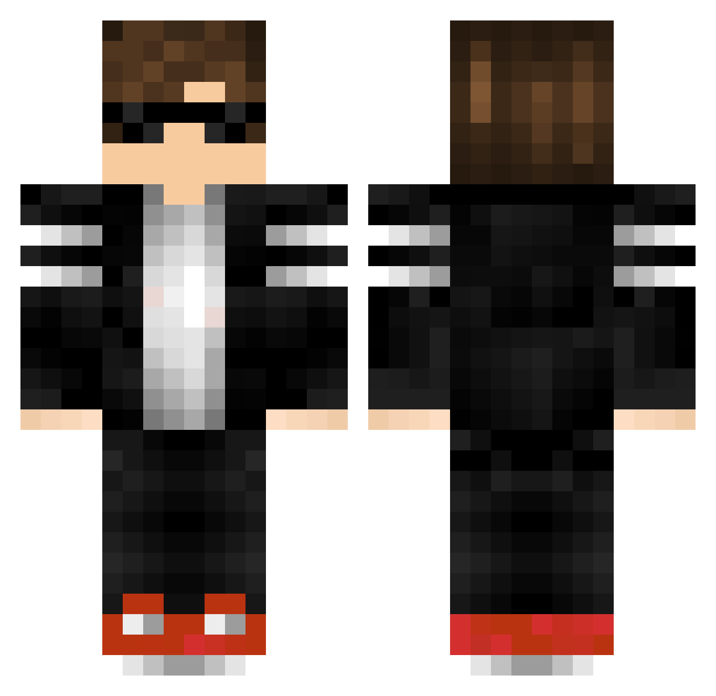 yRtxG0D_ Minecraft skin, front and back view