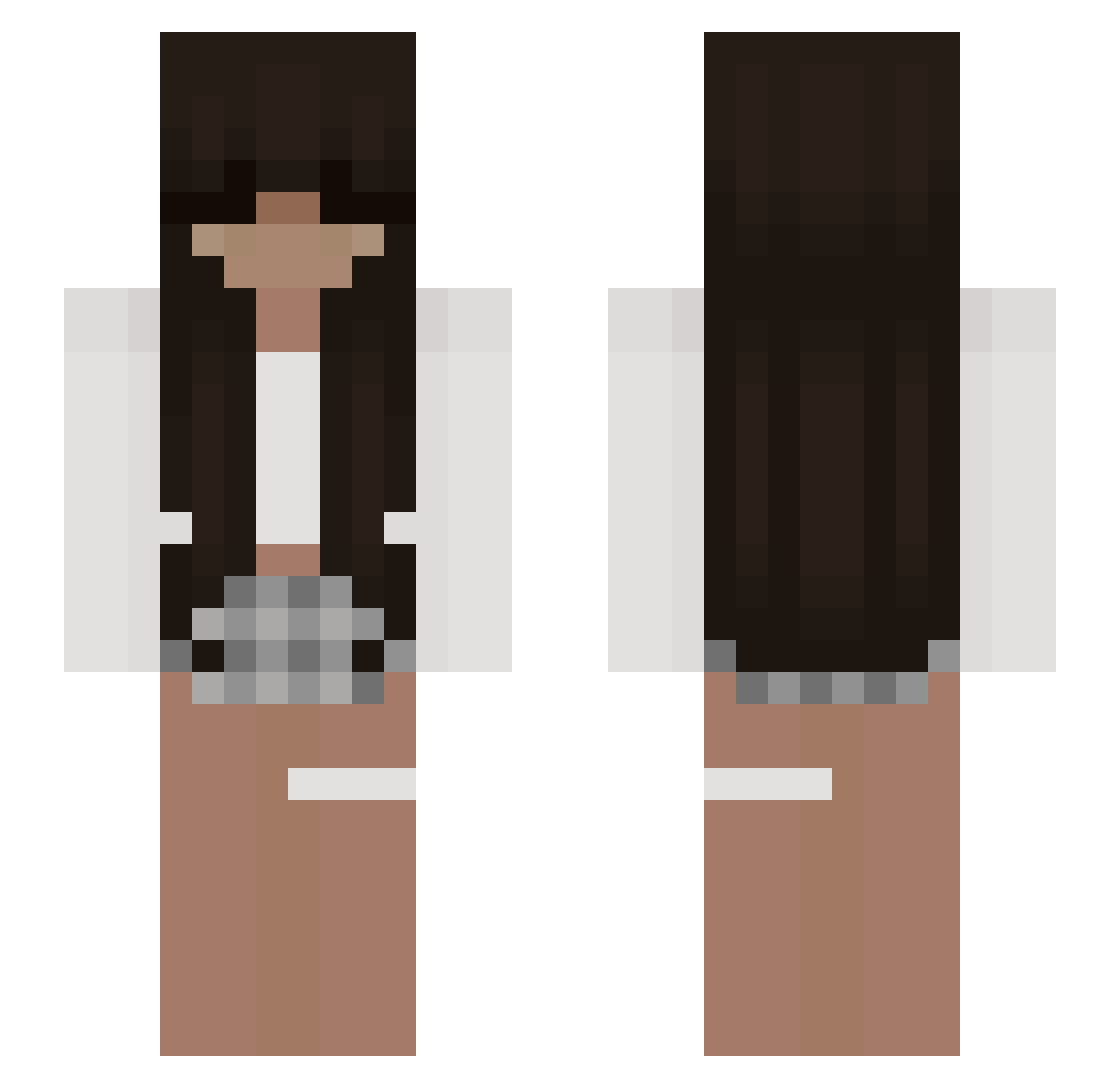 carlonator Minecraft skin, front and back view