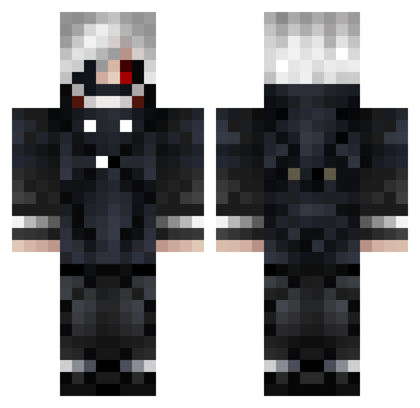 Speedy2027 Minecraft skin, front and back view