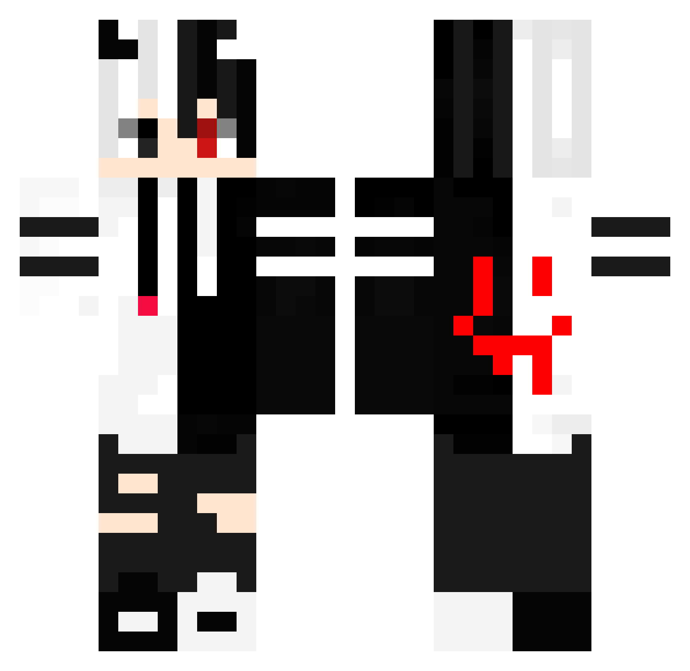 poducha1 Minecraft skin, front and back view