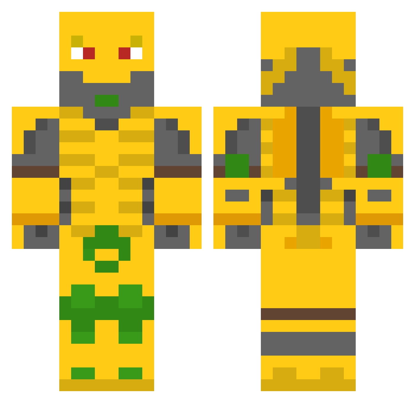 Suhaib_LFC7 Minecraft skin, front and back view