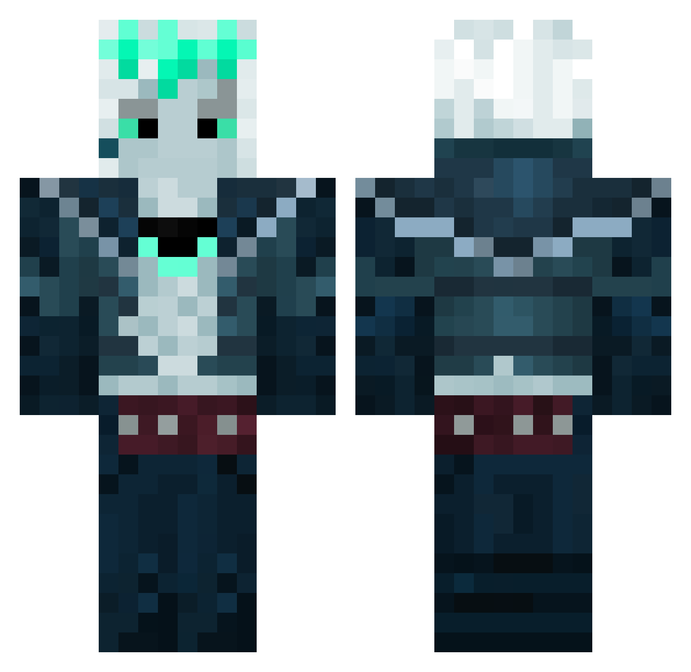 SpoconyJohnny34 Minecraft skin, front and back view