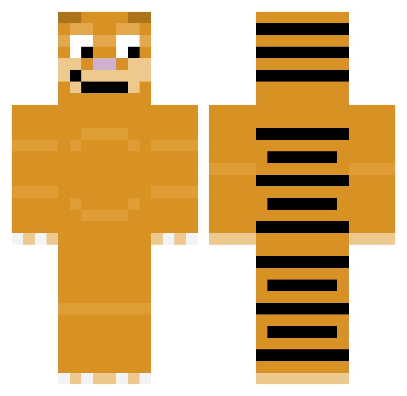 StiffSox12 Minecraft skin, front and back view