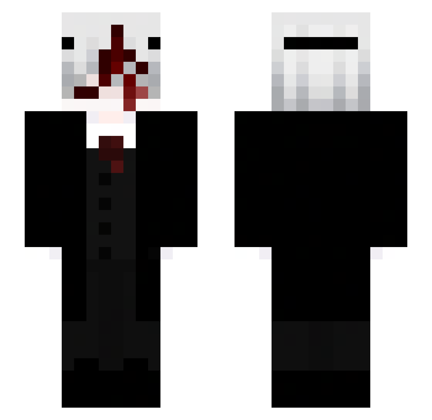 soyKruv Minecraft skin, front and back view