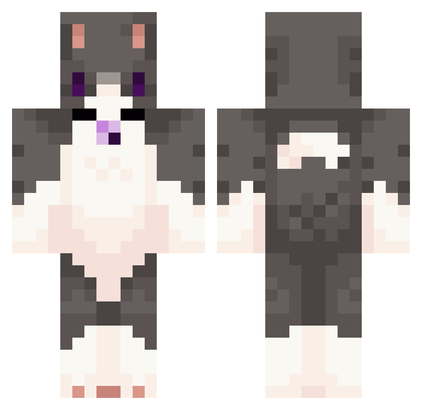 i486DX33MHz Minecraft skin, front and back view