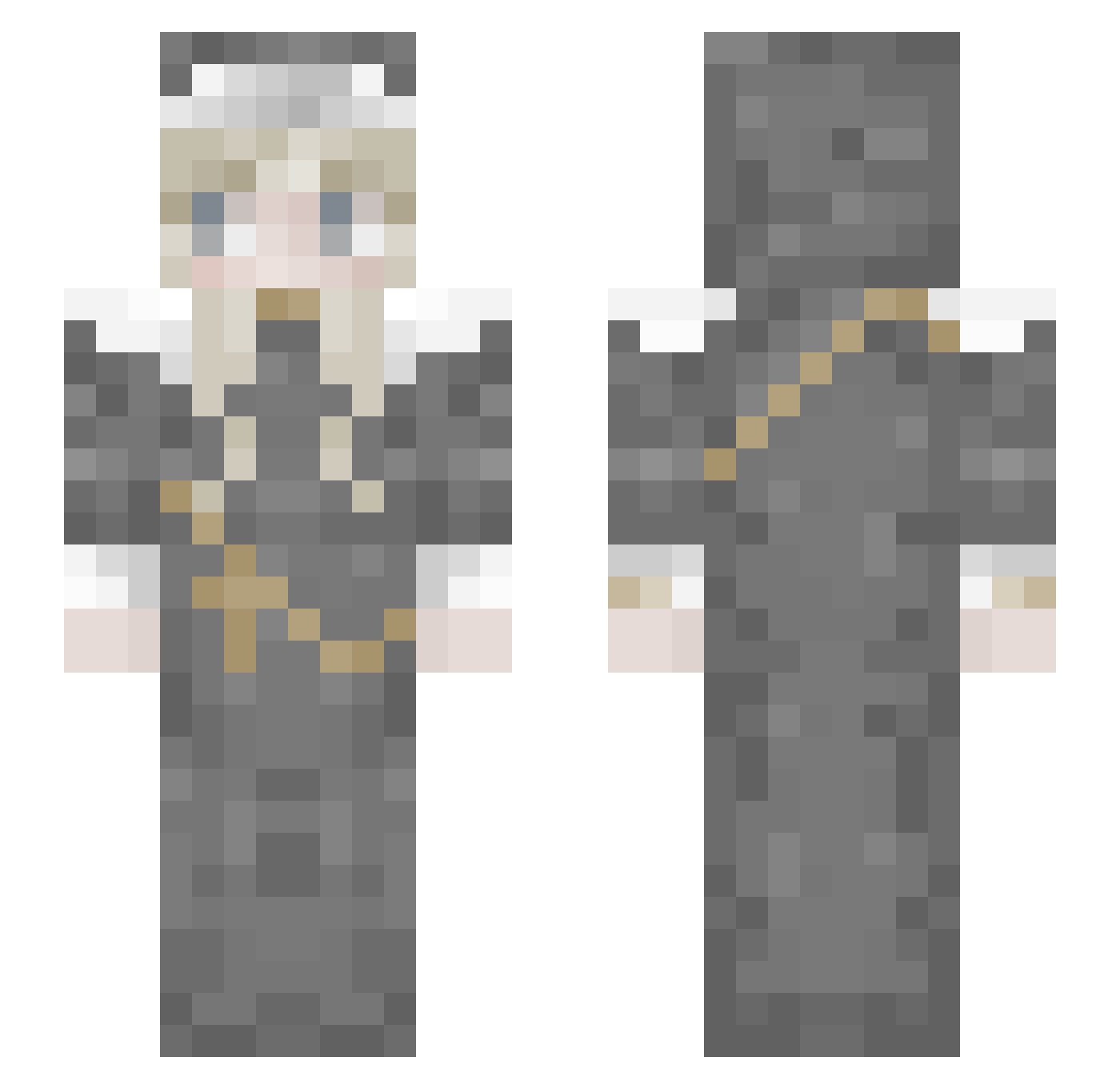 BabyPinkLambo Minecraft skin, front and back view