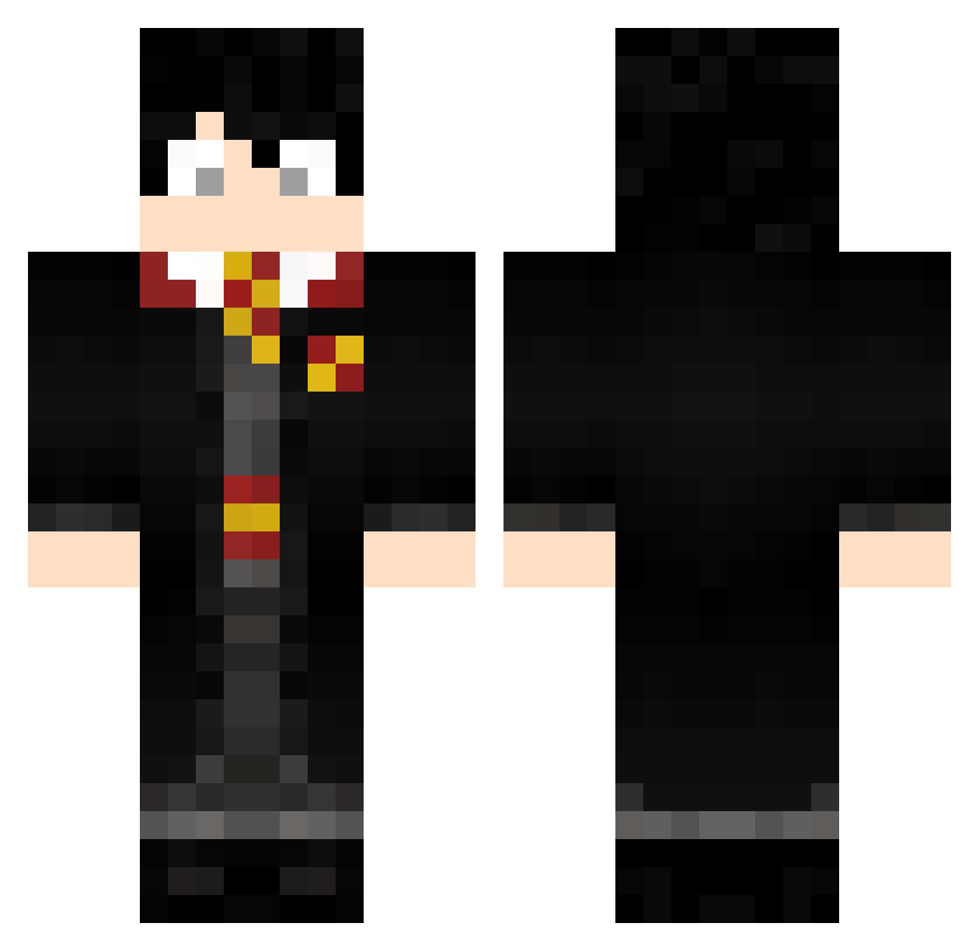 corvalindu Minecraft skin, front and back view