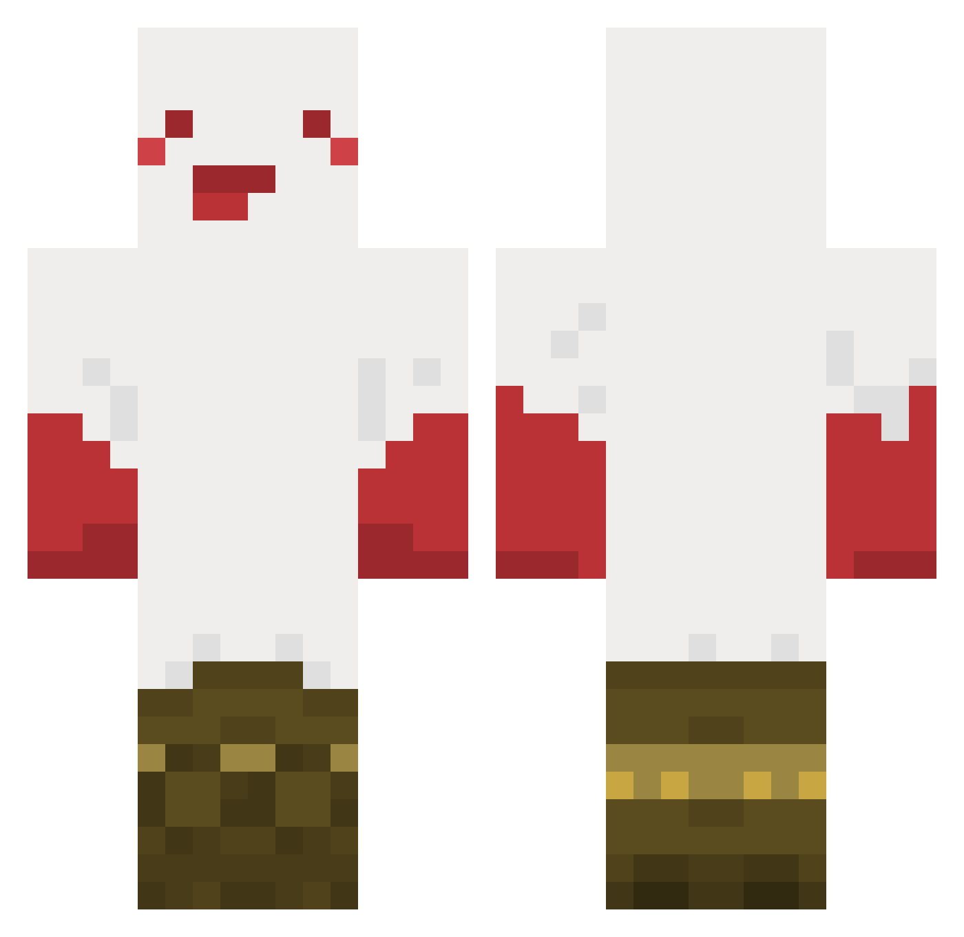 AuguPe Minecraft skin, front and back view
