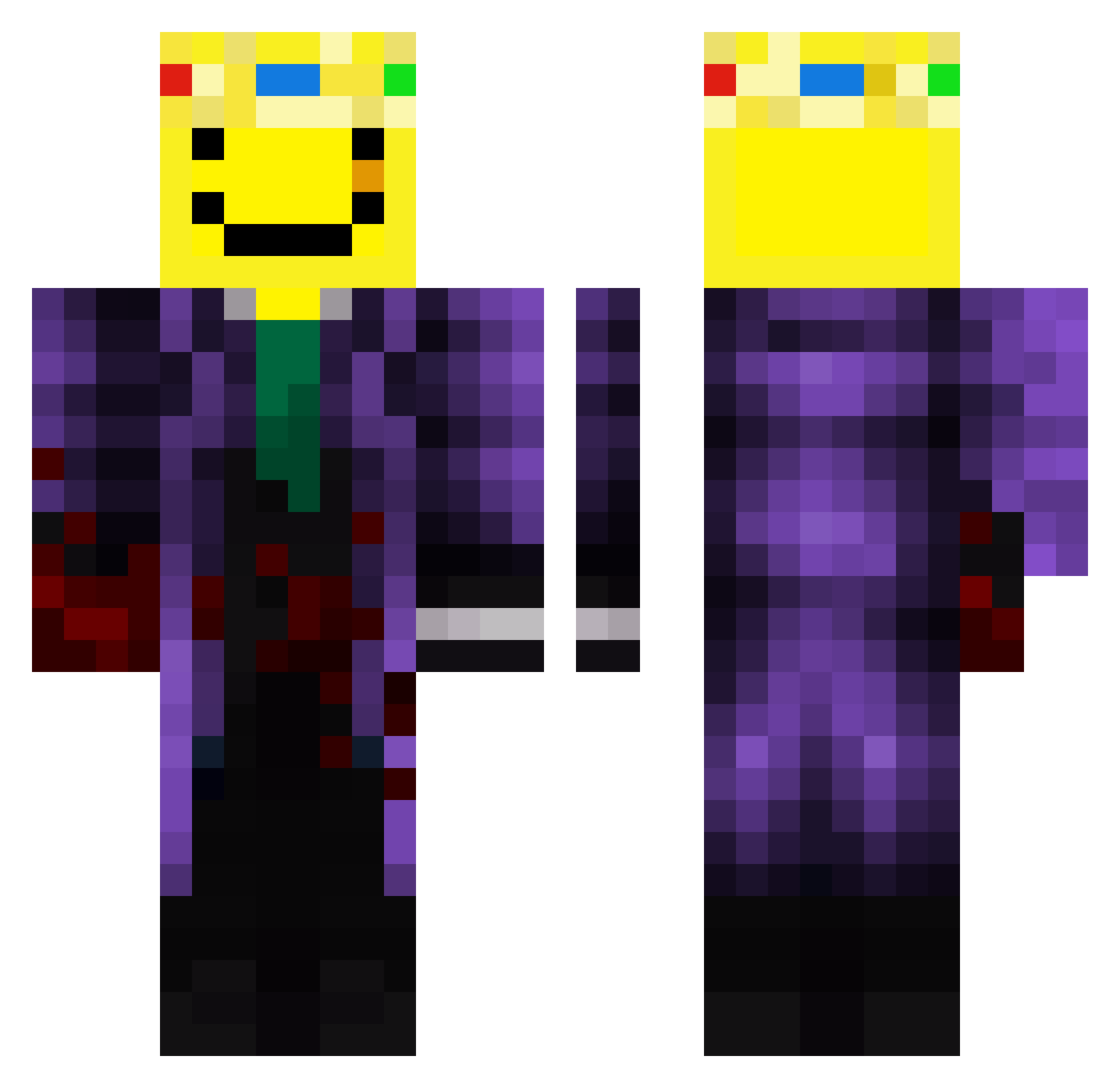 thai_error Minecraft skin, front and back view