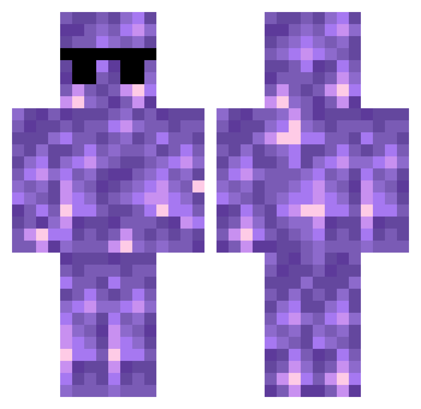 VMAXHere Minecraft skin, front and back view